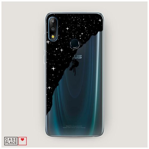 фото Силиконовый чехол "скалолаз в космосе" на asus zenfone max pro (m2) zb631kl / асус зенфон макс про (м2) zb631kl case place