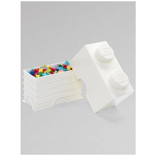 фото Ящик для хранения lego 2 storage brick белый