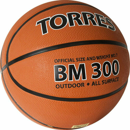 фото Мяч баскетбольный torres bm300 р.7, s0000060402, 1823345