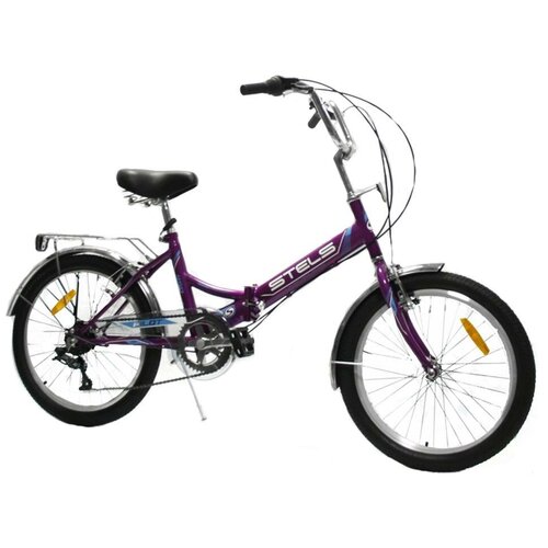 фото Складной велосипед stels с колесами 20" pilot 450 рама 13,5" фиолетовый 6 скоростей