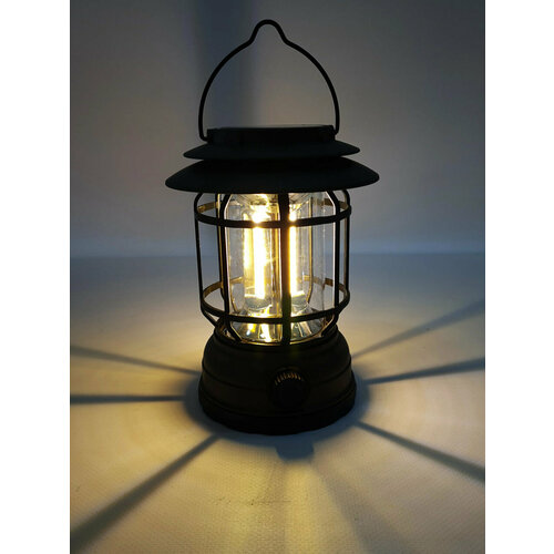 фото Лампа для кемпинга "camping lamp" s-27 - цвет хаки / кемпинговый ручной фонарь светодиодный аккумуляторный matreshka