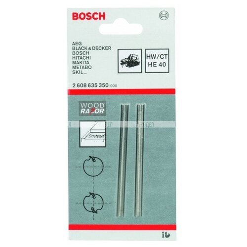 фото Ножи для рубанка 2p-82,4x1,1x5,5 (2 шт в упак) 2608635350 bosch