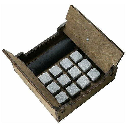 фото Камни для виски в подарочной деревянной коробке (12 шт, мешок из водоотталкивающей ткани) p.c filigree , 2