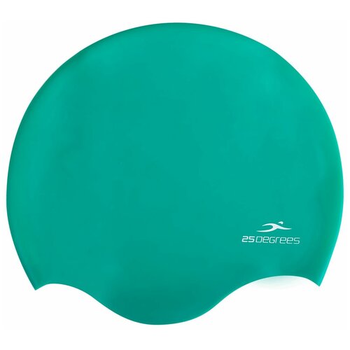 фото Шапочка для плавания diva green, силикон, подростковый, для длинных волос 25degrees