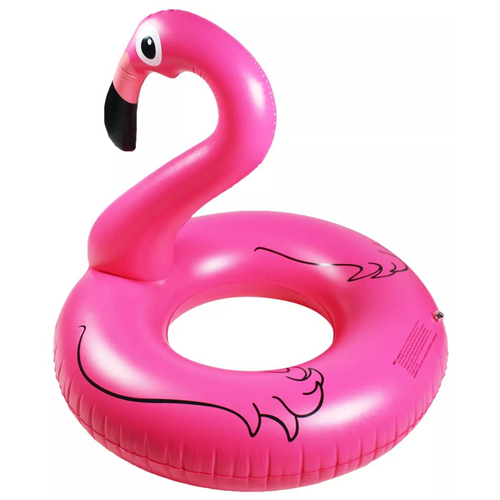 фото Круг для плавания розовый фламинго 120 см надувной матрас be open