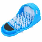 Массажный тапок для мытья ног щетка-тапок для мытья ног спа система для стоп цвет голубой daux premium