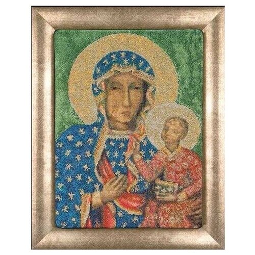 фото Набор для вышивания thea gouverneur "ченстоховская икона божией матери", канва аида 16 ct