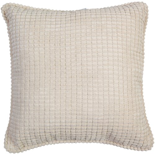 фото Декоративная подушка дженни 45х45 см, микрошенилл, цвет бежевый, delicatex