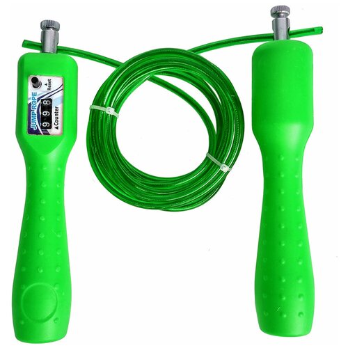 фото R18157-4 скакалка из троса со счетчиком 2,8 м. (зеленая) smart athletics