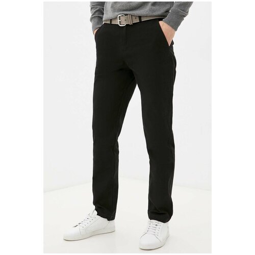 фото Брюки baon базовые повседневные брюки baon, размер: l, черный