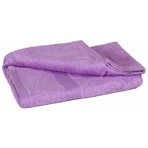 фото Махровое полотенце для лица и рук utex 90 х 50 см, семь полосок, сиреневое