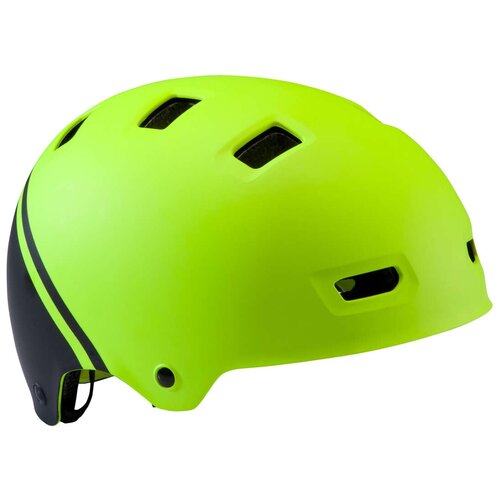 фото Шлем для велосипеда подростковый 520, размер: s, цвет: лайм/черный btwin х декатлон decathlon