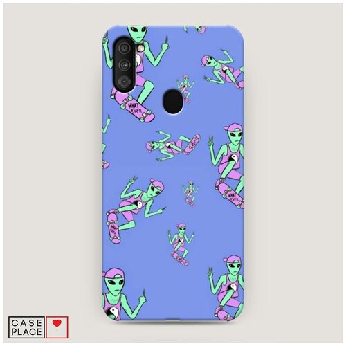 фото Чехол пластиковый samsung galaxy a11 ayy lmao скейтер case place