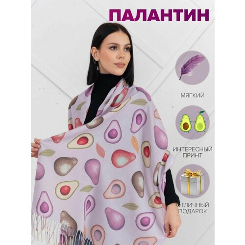 фото Шарф зая,190х70 см, one size, розовый