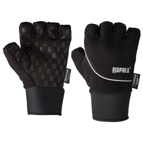 фото Rapala, перчатки stretch half finger, xl, арт,rsghf-xl