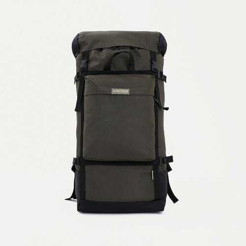 фото Huntsman рюкзак туристический, 40 л, отдел на стяжке шнурком, 3 наружных кармана, цвет хаки