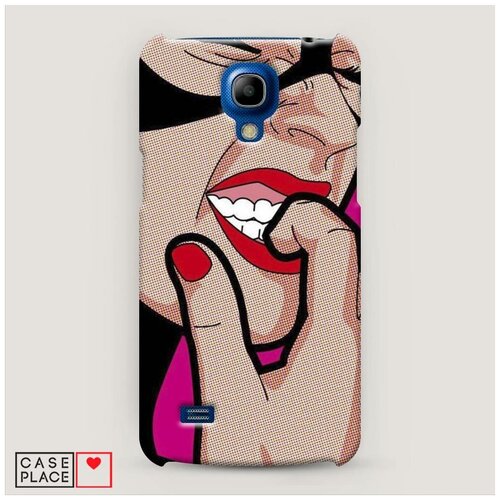 фото Чехол пластиковый samsung galaxy s4 mini женщина-кошка попарт case place