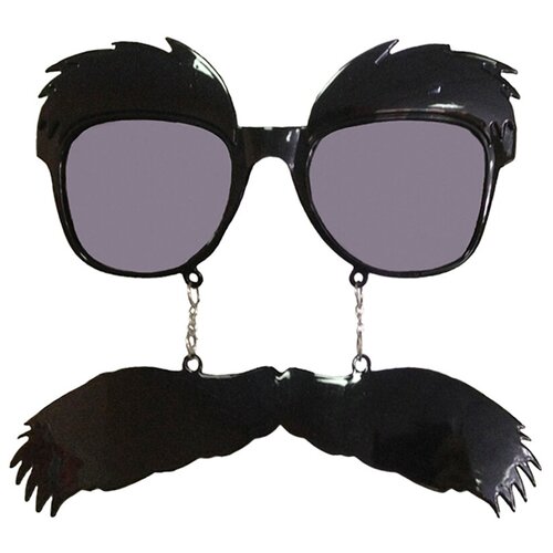 фото Карнавальные очки для праздника/маскарада веселуха на хэллоуин/в подарок на день рождения усы пушистые riota