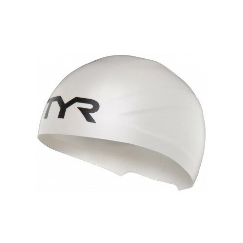 фото Шапочка для плавания tyr wall-breaker silicone race cap, цвет - белый;размер - m/l;материал - силикон 100%