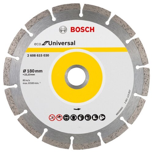 фото Диск алмазный eco universal (180х22.2 мм) bosch 2608615043