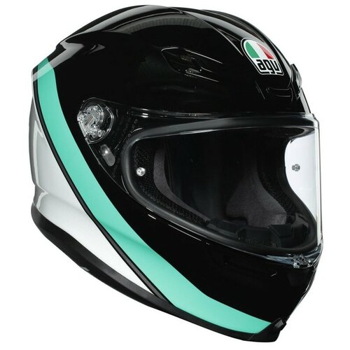 фото Agv шлем agv k-6 multi minimal black/pearl white/aqua