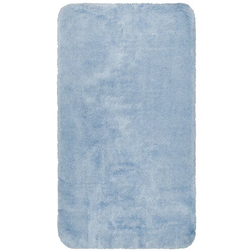 фото Голубой мягкий коврик для ванной комнаты confetti bath miami 3505 pastel blue прямоугольник (133*190 см)