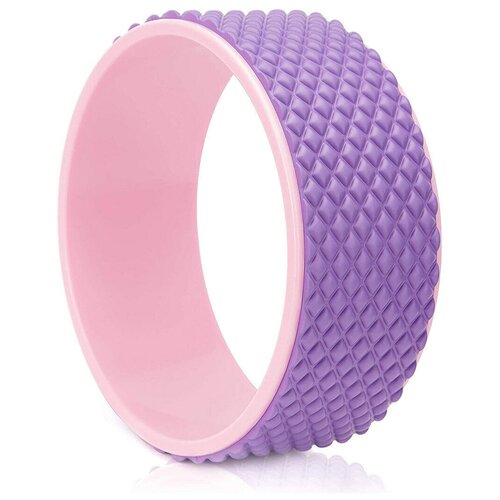 фото Fwh-101 колесо для йоги массажное 31х12см 6мм (розово/фиолетовое) (d34474) hawk