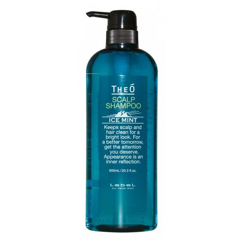 Фото - Lebel Theo Scalp Ice Mint Shampoo - Шампунь для мужчин 600 мл lebel theo ice mint scalp shampoo шампунь для мужчин с ледниковой водой 320мл