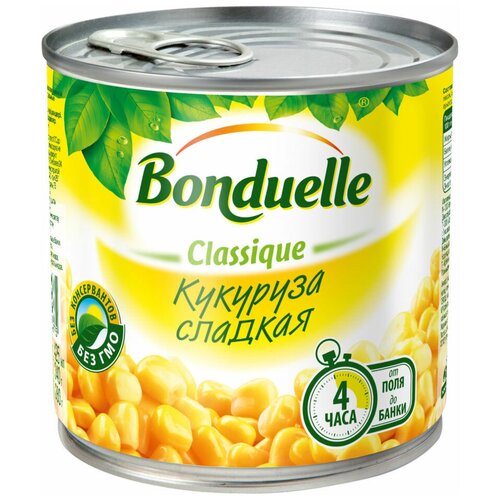 фото Bonduelle кукуруз сладкая 340г набор 9 шт