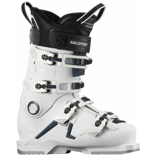 фото Горнолыжные ботинки salomon s/max 100 w, 6-6.5 / 24-24.5, white/petrol blue/silver