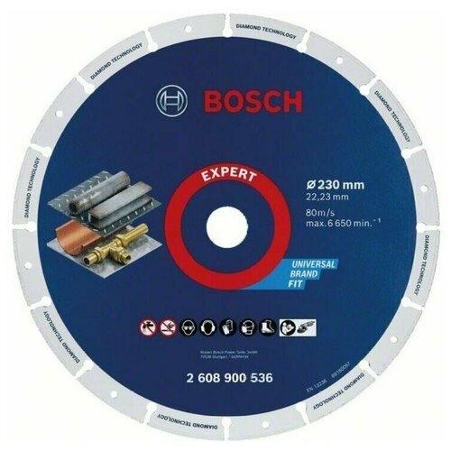 фото Алмазный диск по металлу bosch 230x22,23мм