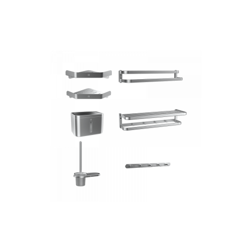 фото Набор аксессуаров для ванной из алюминиевого сплава xiaomi dabai wenaiyou aluminum bathroom accessories set silver edition (dxgj001)
