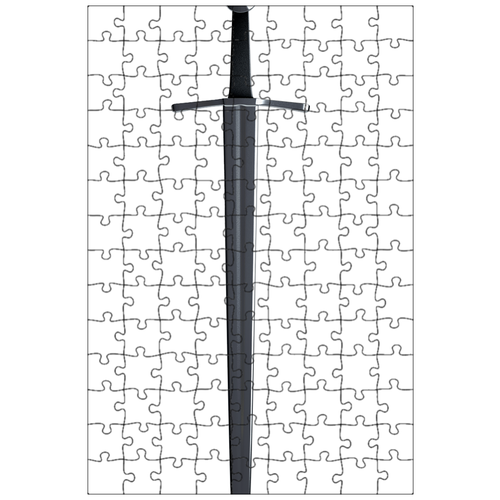 фото Магнитный пазл 27x18см."меч, лезвие, средневековый" на холодильник lotsprints