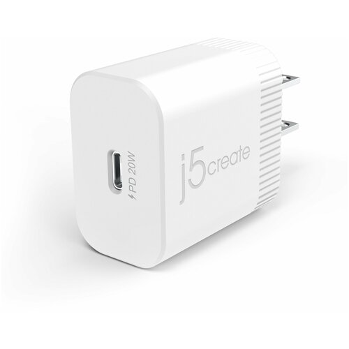 фото Сетевое зарядное устройство j5create usb-c wall charger 20w, белый jup1420 no brand