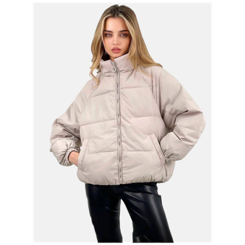 фото Женская куртка casual wear, цвет фуксия, размер 46