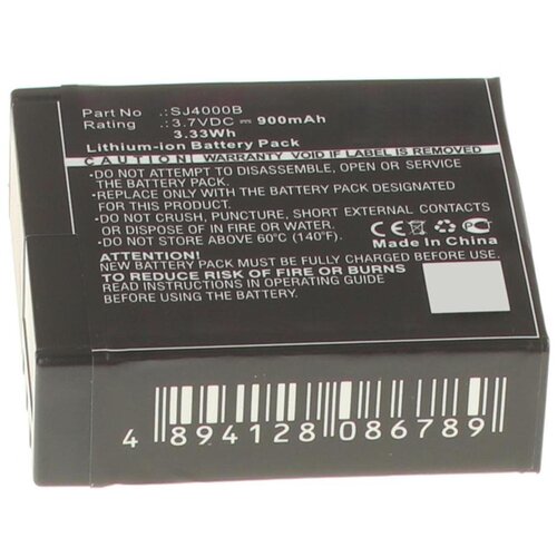 Аккумуляторная батарея iBatt 900mAh для Eken, Sjcam PG1050, SJ4000B