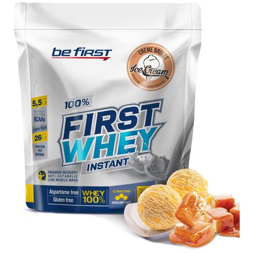 фото Протеин be first first whey instant, 420 гр., крем - брюле