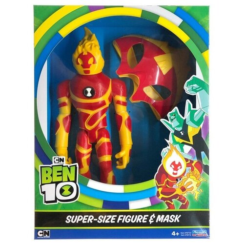 фото Ben10 игровой набор фигурка человек-огонь xl и маска для ребенка 76712 playmates toys