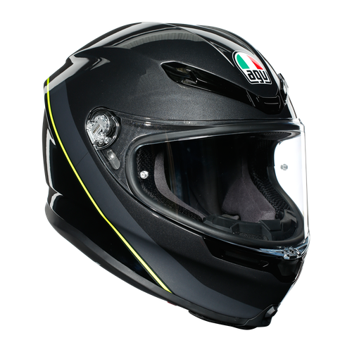 фото Шлем agv k-6 multi minimal gunmetal/black/yellow- fluo l