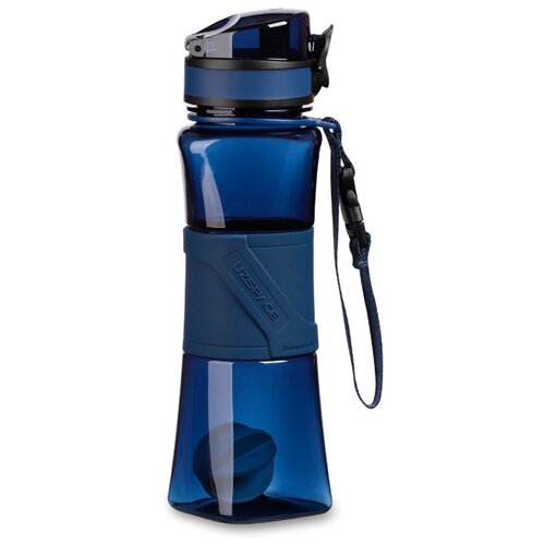 фото Бутылка для воды с сеточкой, шарик uzspace тритан 500мл цв.тёмно-синий