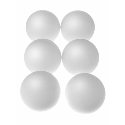 фото Мячи шарики для настольного тенниса mr. fox 6 шт мячики шары, белые mr.fox