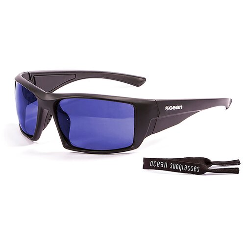 фото Спортивные очки ocean aruba черные матовые/зеркально-синие линзы