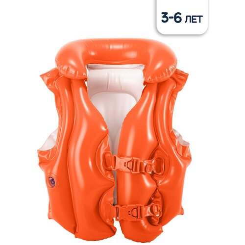 фото Жилет надувной для плавания intex детский, делюкс, 50 см