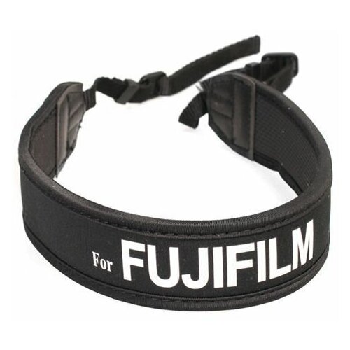 фото Ремень matin m-10417 для фотоаппаратов fujifilm, неопреновый черный