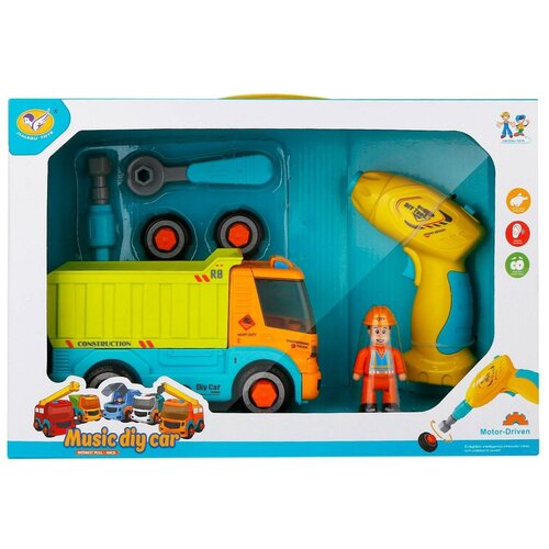 фото Игровой набор jialegu toys "самосвал", 34 см, со звуковыми эффектами