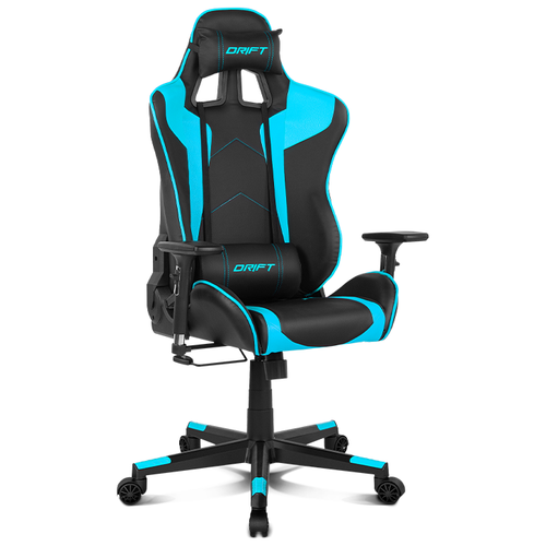 фото Компьютерное кресло drift dr300 игровое, обивка: искусственная кожа, цвет: черно-синий