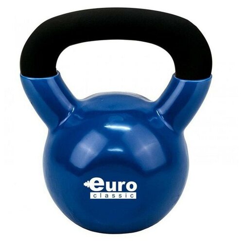 фото Гиря для кроссфита чугунная обрезиненная euro-classic 8 кг euro classic