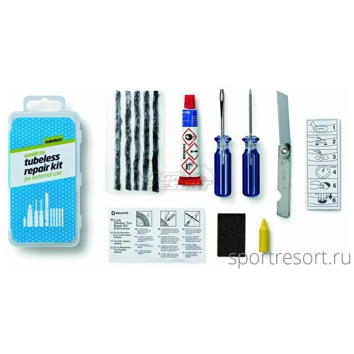 фото Weldtite велоаптечка weldtite tubeless repair kit for external use