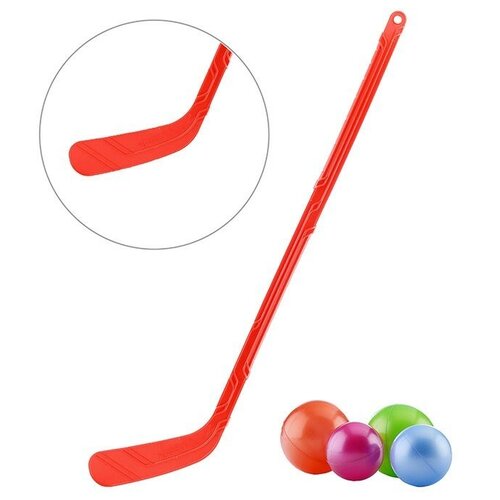 фото Набор "хоккей на траве" (1 клюшка + 4 шарика) нордпласт