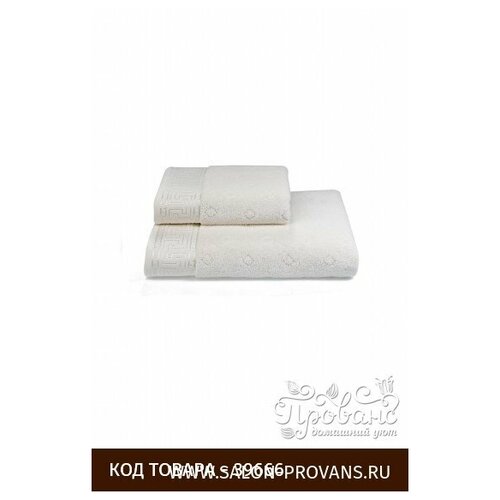 фото Полотенце для ванной soft cotton vera хлопковая махра кремовый 75х150